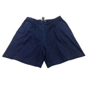 Lauren Ralph Lauren women Golf Shorts Button Zipper Authentic Navy Blue Size 10